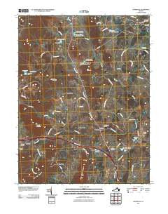 Upperville Virginia Historical topographic map, 1:24000 scale, 7.5 X 7.5 Minute, Year 2010