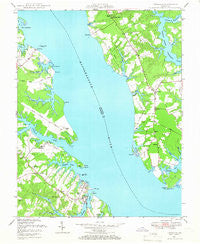 Urbanna Virginia Historical topographic map, 1:24000 scale, 7.5 X 7.5 Minute, Year 1946
