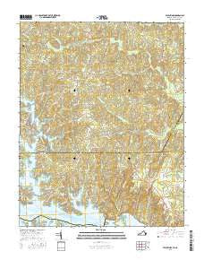 Valentines Virginia Current topographic map, 1:24000 scale, 7.5 X 7.5 Minute, Year 2016