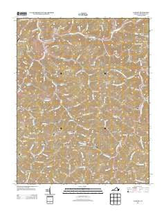 Vansant Virginia Historical topographic map, 1:24000 scale, 7.5 X 7.5 Minute, Year 2013