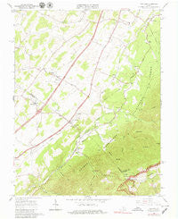Vesuvius Virginia Historical topographic map, 1:24000 scale, 7.5 X 7.5 Minute, Year 1965