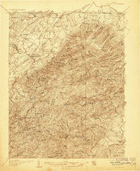 Vesuvius Virginia Historical topographic map, 1:48000 scale, 15 X 15 Minute, Year 1936