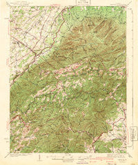 Vesuvius Virginia Historical topographic map, 1:62500 scale, 15 X 15 Minute, Year 1941