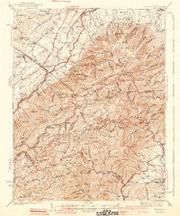 Vesuvius Virginia Historical topographic map, 1:62500 scale, 15 X 15 Minute, Year 1941