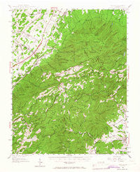 Vesuvius Virginia Historical topographic map, 1:62500 scale, 15 X 15 Minute, Year 1950