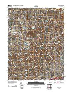 Vienna Virginia Historical topographic map, 1:24000 scale, 7.5 X 7.5 Minute, Year 2011