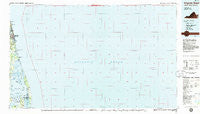 Virginia Beach Virginia Historical topographic map, 1:100000 scale, 30 X 60 Minute, Year 1985