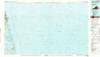 Virginia Beach Virginia Historical topographic map, 1:100000 scale, 30 X 60 Minute, Year 1990
