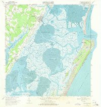 Wachapreague Virginia Historical topographic map, 1:24000 scale, 7.5 X 7.5 Minute, Year 1968
