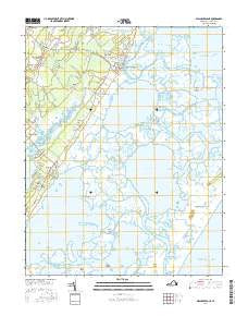 Wachapreague Virginia Current topographic map, 1:24000 scale, 7.5 X 7.5 Minute, Year 2016