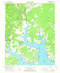 Ware Neck Virginia Historical topographic map, 1:24000 scale, 7.5 X 7.5 Minute, Year 1965