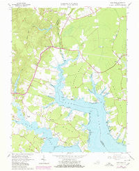 Ware Neck Virginia Historical topographic map, 1:24000 scale, 7.5 X 7.5 Minute, Year 1965