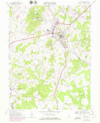 Warrenton Virginia Historical topographic map, 1:24000 scale, 7.5 X 7.5 Minute, Year 1966