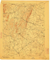 Warrenton Virginia Historical topographic map, 1:125000 scale, 30 X 30 Minute, Year 1894