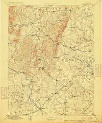 Warrenton Virginia Historical topographic map, 1:125000 scale, 30 X 30 Minute, Year 1894