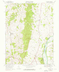 Waterford Virginia Historical topographic map, 1:24000 scale, 7.5 X 7.5 Minute, Year 1970