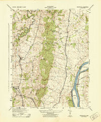 Waterford Virginia Historical topographic map, 1:31680 scale, 7.5 X 7.5 Minute, Year 1944
