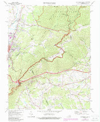 Waynesboro East Virginia Historical topographic map, 1:24000 scale, 7.5 X 7.5 Minute, Year 1973