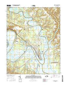 West Point Virginia Current topographic map, 1:24000 scale, 7.5 X 7.5 Minute, Year 2016