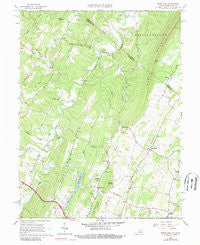 White Hall Virginia Historical topographic map, 1:24000 scale, 7.5 X 7.5 Minute, Year 1965