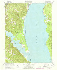 Widewater Virginia Historical topographic map, 1:24000 scale, 7.5 X 7.5 Minute, Year 1966