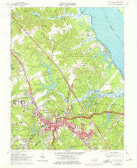 Williamsburg Virginia Historical topographic map, 1:24000 scale, 7.5 X 7.5 Minute, Year 1965