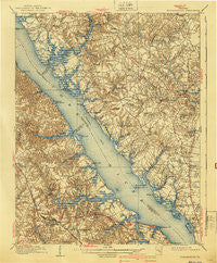 Williamsburg Virginia Historical topographic map, 1:62500 scale, 15 X 15 Minute, Year 1906