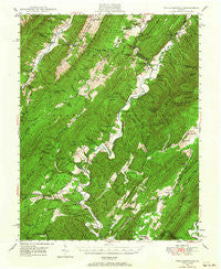 Williamsville Virginia Historical topographic map, 1:62500 scale, 15 X 15 Minute, Year 1946
