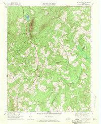 Willis Mountain Virginia Historical topographic map, 1:24000 scale, 7.5 X 7.5 Minute, Year 1968