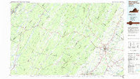 Winchester Virginia Historical topographic map, 1:100000 scale, 30 X 60 Minute, Year 1983