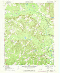 Woodford Virginia Historical topographic map, 1:24000 scale, 7.5 X 7.5 Minute, Year 1969