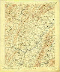 Woodstock Virginia Historical topographic map, 1:125000 scale, 30 X 30 Minute, Year 1892