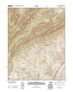 Woodstock Virginia Historical topographic map, 1:24000 scale, 7.5 X 7.5 Minute, Year 2013
