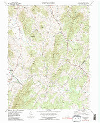 Woodville Virginia Historical topographic map, 1:24000 scale, 7.5 X 7.5 Minute, Year 1971