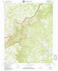 Woolwine Virginia Historical topographic map, 1:24000 scale, 7.5 X 7.5 Minute, Year 1968