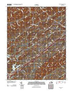 Wyndale Virginia Historical topographic map, 1:24000 scale, 7.5 X 7.5 Minute, Year 2010