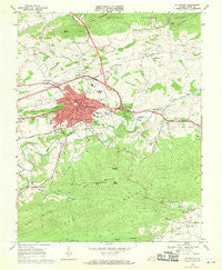 Wytheville Virginia Historical topographic map, 1:24000 scale, 7.5 X 7.5 Minute, Year 1968