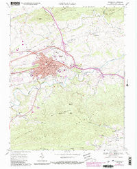 Wytheville Virginia Historical topographic map, 1:24000 scale, 7.5 X 7.5 Minute, Year 1968