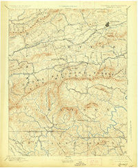 Wytheville Virginia Historical topographic map, 1:125000 scale, 30 X 30 Minute, Year 1892