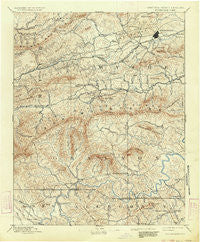 Wytheville Virginia Historical topographic map, 1:125000 scale, 30 X 30 Minute, Year 1892