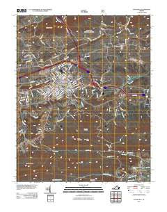 Wytheville Virginia Historical topographic map, 1:24000 scale, 7.5 X 7.5 Minute, Year 2011