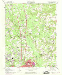 Yellow Tavern Virginia Historical topographic map, 1:24000 scale, 7.5 X 7.5 Minute, Year 1963