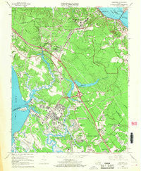 Yorktown Virginia Historical topographic map, 1:24000 scale, 7.5 X 7.5 Minute, Year 1965