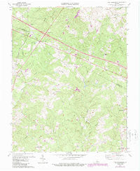 Zion Crossroads Virginia Historical topographic map, 1:24000 scale, 7.5 X 7.5 Minute, Year 1970