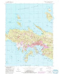 Central St. Thomas Virgin Islands Historical topographic map, 1:24000 scale, 7.5 X 7.5 Minute, Year 1955