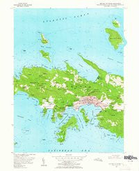 Central St. Thomas Virgin Islands Historical topographic map, 1:24000 scale, 7.5 X 7.5 Minute, Year 1955