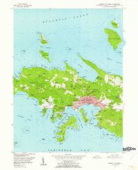 Central St. Thomas Virgin Islands Historical topographic map, 1:24000 scale, 7.5 X 7.5 Minute, Year 1955