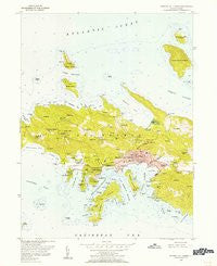 Central St. Thomas Virgin Islands Historical topographic map, 1:24000 scale, 7.5 X 7.5 Minute, Year 1955