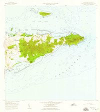 East Point Virgin Islands Historical topographic map, 1:24000 scale, 7.5 X 7.5 Minute, Year 1958
