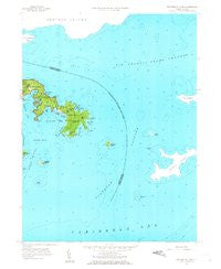 Eastern St. John Virgin Islands Historical topographic map, 1:24000 scale, 7.5 X 7.5 Minute, Year 1958